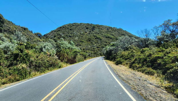 Estrada para o Parque Nacional do Vulcão Irazu