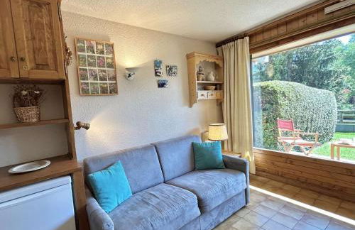 Studio Alcôve Cosy, 4 Pers, Jardin, Parking, Proche Télécabine et Golf - Megève - FR-1-597-21 - Photo 8