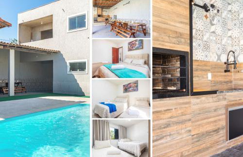 Refúgio Tropical Casa de Praia com Piscina e 4 Suítes e garagem 3 carros, 800 mtrs da praia internet 700 mbps, condomínio privado com pista de skate , quadra de futevôlei , campos e quadras de futebol! - Foto 7