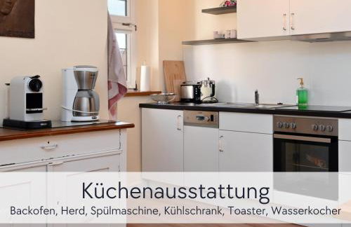 GRÄFIN MARTHA MARIA - stilvolles Apartment in der historischen Hinterburg Schlitz - mit Aufzug, Parkplatz, E-Ladestation & Garten - Fulda, Alsfeld, Bad Hersfeld 25-30 Min - Hunde willkommen - Foto 14