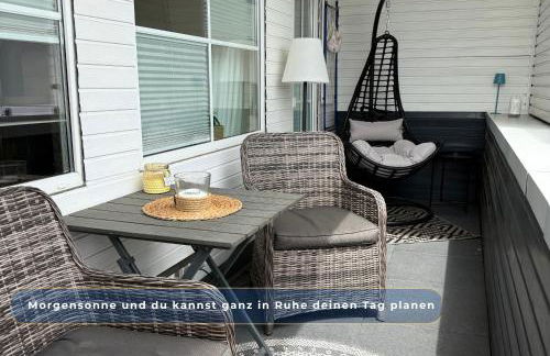 Harz-Fewo Weitsicht, modern & ruhig mit 2 Balkonen, Jura Kaffeevollautomat, Kaminofen, Gäste mit Hund willkommen - Foto 7