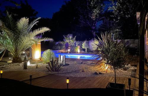 Villa de charme avec piscine privée et clim 8 pers près du lac de Parentis - Foto 18