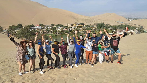 Having fun on the dunes of Huacachina