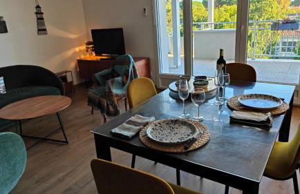 EUEXIA - À MARÉE HAUTE - Magnifique appartement climatisé 70 m2, Grande terrasse 42 m2, classé 4 étoiles - Foto 8