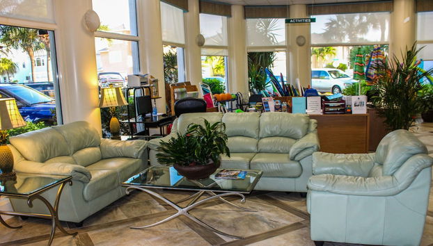 Sala de estar do lobby