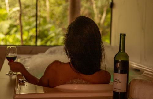 Chalé Canadense com Hidromassagem Pousada Índios Koroados - Foto 19