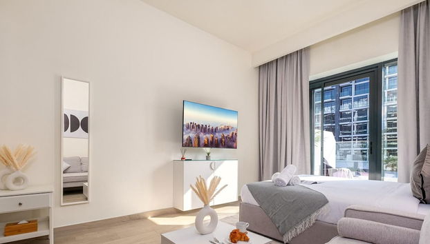 10mins From Dubai Mall Studio With a Large Balcony - Foto 3, Habitación