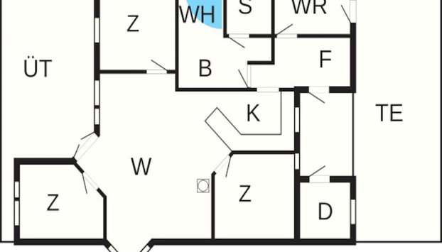4 Star Holiday Home in Ansager - Photo 5, Plan d’étage