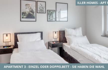 Iller Homes - 5 x Moderne Fewos je 1bis2 oder 1bis4 Pers mit Küche u Balkon - Parkplätze vorhanden - Foto 57