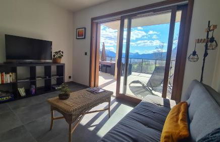 La Terrasse des Aiguilles - Vue montagne, terrasse - AravisTour - Photo 5