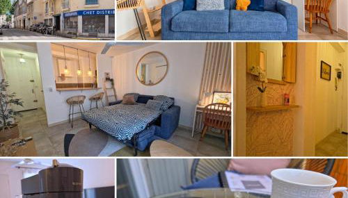 L'Escapade-Vélodrome-La Timone-Parking-Balcon-Wifi-Netflix-Urban NestConciergerie - Foto 2