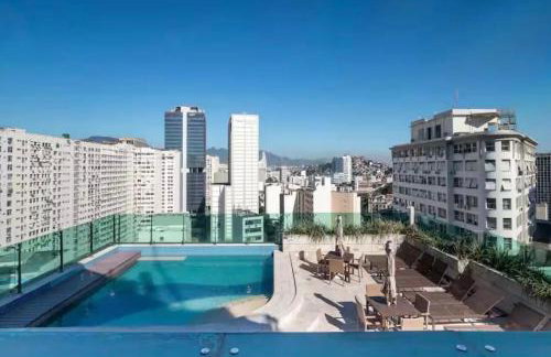 Apartamento completo e moderno com ar condicionado e piscina no centro do RIO - Foto 7