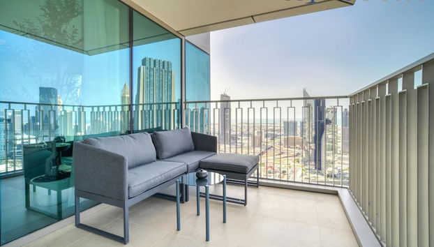 Classy Downtown 2BR w City View Balcony - Foto 3, Habitación