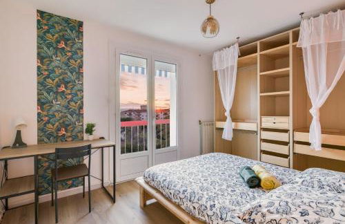 T4 82m2 - Idéal location moyenne durée, 3 chambres, parking, coucher de soleil - Photo 2