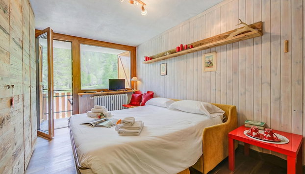 Studio Abete Rosso 500m From Ski - Foto 4, Habitación