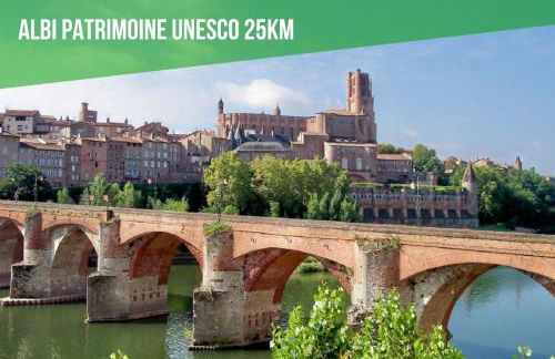 Le Cottage Nature Vigne Rouge Clim Gaillac entre Albi-Toulouse & Les Cottages du Tarn - Foto 35