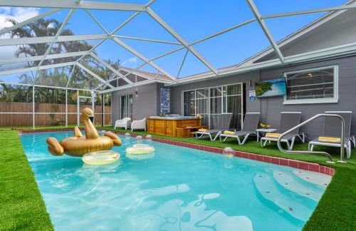 Pool Hot Tub Massage Chair Free EV Charger 5 Mins to Beaches! - Foto 62