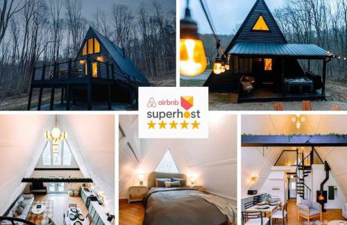 Secluded A-Frame Hocking Hills Hot Tub Fire Pit - Foto 1