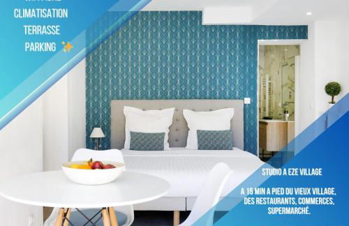 Studio tout confort avec parking et terrasse à Eze village - Foto 1