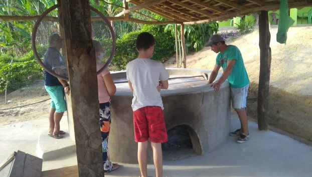 Visitando la hacienda