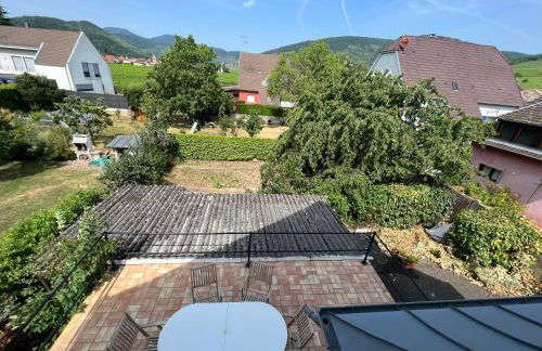 Le Cerisier - Route des vins - Parking et terrasse avec vue sur montagnes et vignoble - Foto 35