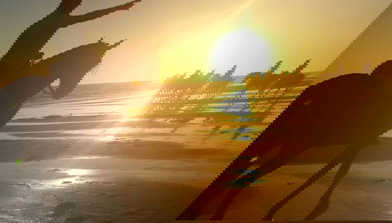 Enjoying the horse ride through Doñana