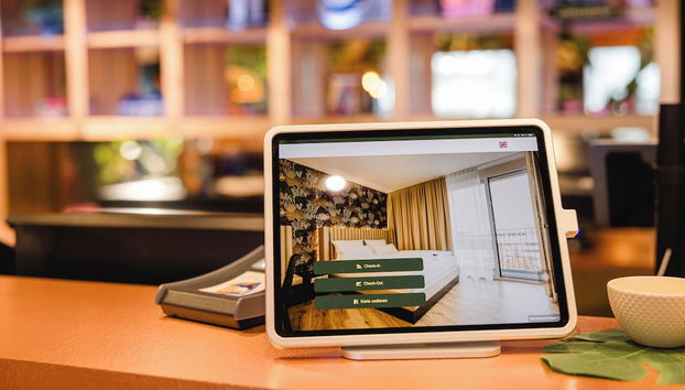 Mostrador de check-in y check-out