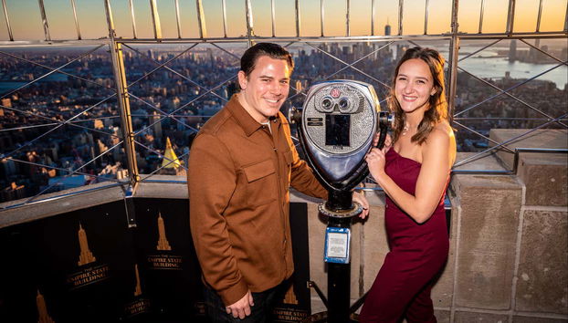 Tramonto romantico all'Empire State