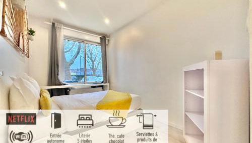 30 - Appartement avec TV XL, 2 chambres, jardin, parking, prox Gare et CentreLille - Foto 5