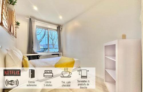 30 - Appartement avec TV XL, 2 chambres, jardin, parking, prox Gare et CentreLille - Foto 5