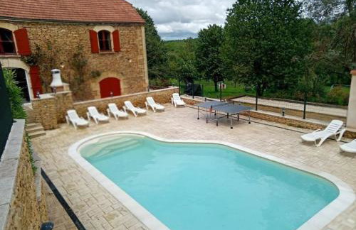 Maison en pierre climatisée avec piscine privée en Dordogne - FR-1-616-512 - Foto 1