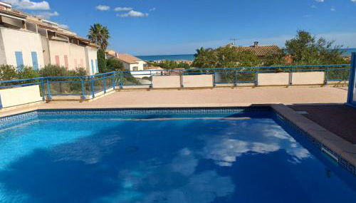 Plain-pied Jardin 6 personnes Clim Vue Mer Parking Wifi Terrasse Piscine dans la résidence - Foto 2