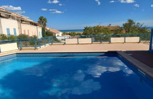 Plain-pied Jardin 6 personnes Clim Vue Mer Parking Wifi Terrasse Piscine dans la résidence - Foto 2