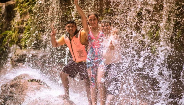 Disfrutando de un chapuzón