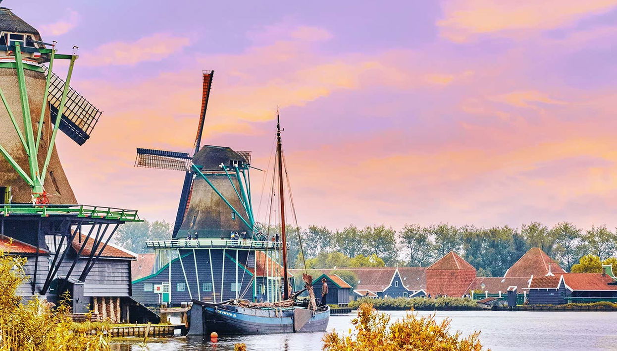 Bike Tour around the Dutch Countryside + Canal Boat Trip