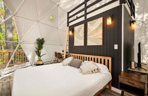 Luxe 2 Bed Dome w Hot Tub Deck Fire Pit & Bath - Foto 25