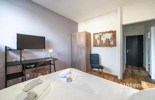 Spacious Cocoon with AC and PARKING At the Heart of Feytiat Limoges - Foto 24
