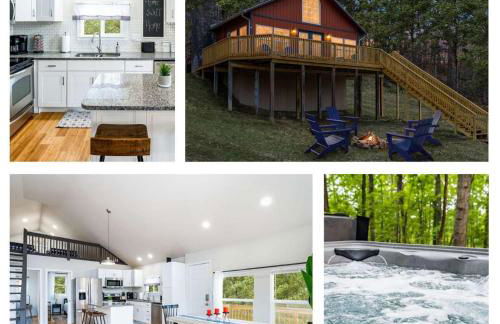 Loft Cabin w, Hot Tub, Fire Pit, Huge Deck & WiFi! - Foto 1