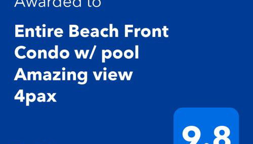 Entire Beach Front Condo w/ pool Amazing view 4pax - Foto 2