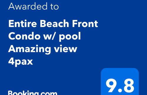 Entire Beach Front Condo w/ pool Amazing view 4pax - Photo 2
