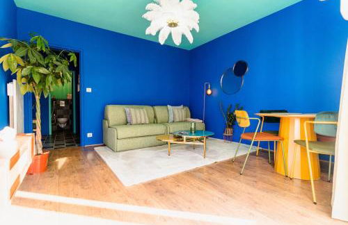 Luna - Cosy Appartement 50m2 - Place Parking Privé -Ascenseur - Position Centrale Gare - Pompidou - Nouvelle Ville - 2 à 4 Personnes - Foto 2