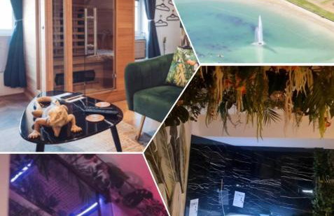 Spa-Sauna-Ciel de pluie tropicale-Crémant- Nuit Romantique - Escapade Mâconnaise - Foto 1