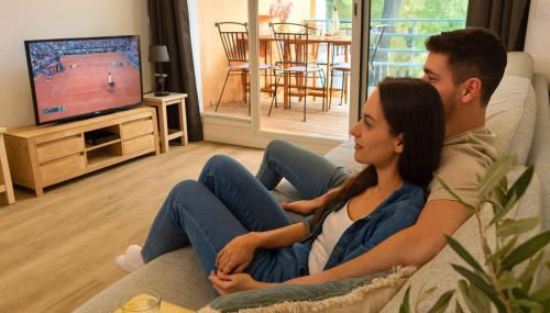 BERGERIE PLAGE Entièrement rénové Prestations Premium Baignoire Balnéo Clim Vue Piscine et parc - Foto 5
