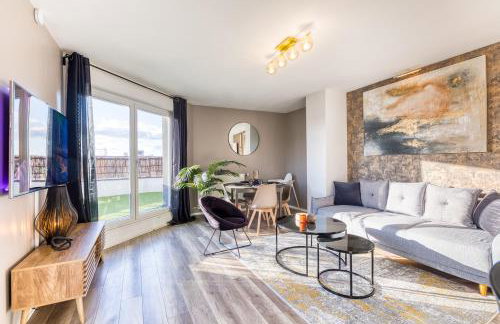 Skylounge- 8Pers -Families - Pros -Terrace- BBQ -Parking- WIFI - Foto 15