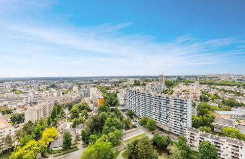 Bellevue, appartement T2, terrasse & parking - Foto 13