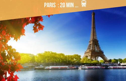 L'Escapade - PARIS 20 min - DISNEY 25 min - GARE 3 min à pied - PARKING - Confortable & Moderne - Free WIFI - Foto 19