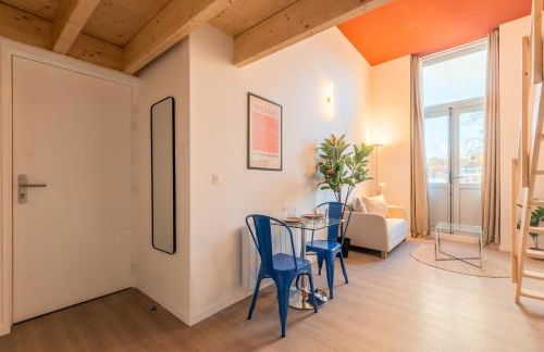 Studio pour deux en mezzanine avec petit balcon - Foto 8