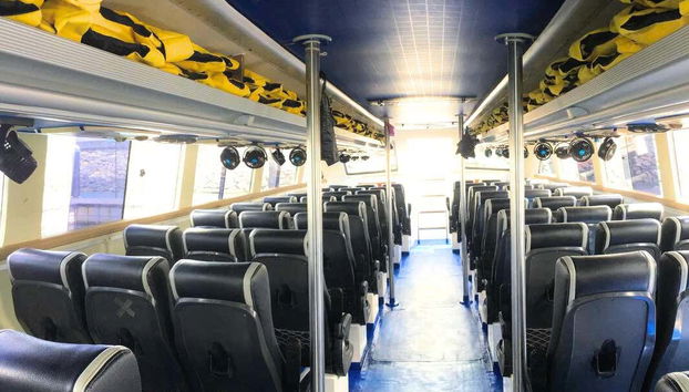 Interior de la embarcación