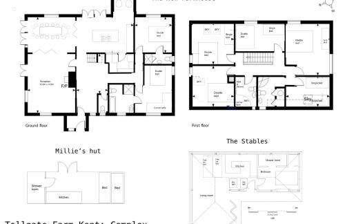 Tollgate Farm Kent 9 Bedroom retreat sleeps 25 - Foto 6