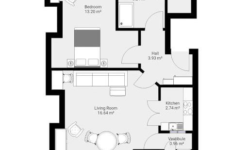 The Garden Square - Unique luxury apartment in historic garden square - ideal for 2 people - Foto 20